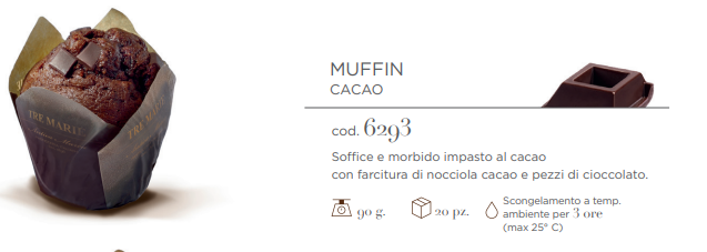 MUFFIN CACAO GR.90 PZ.20