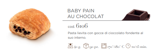 BABY PAIN AU CHOCOLAT GR.40 PZ.90