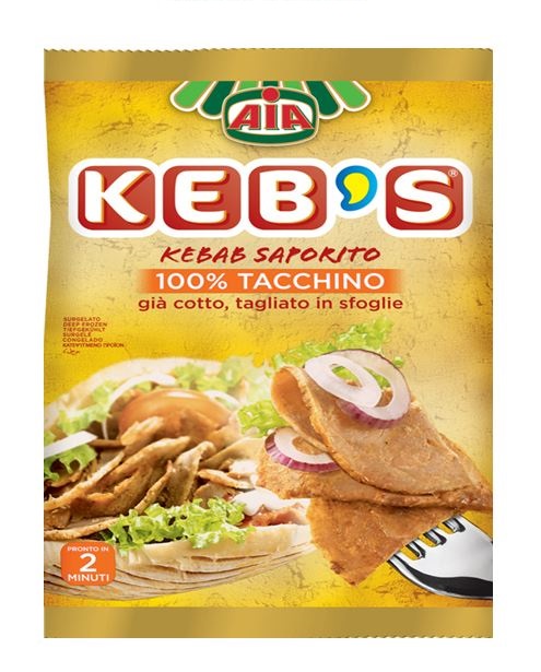 KEBAB DI POLLO&TACCHINO COTTO A FETTE KG.1