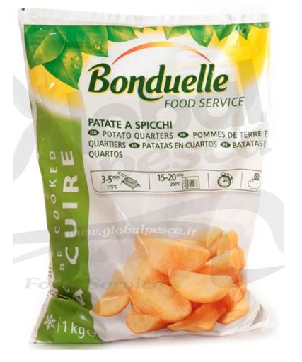 PATATE A SPICCHI BONDUELLE 4X2,5 KG