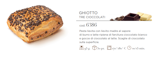 GHIOTTO AI TRE CIOCCOLATI GR.95 PZ.50