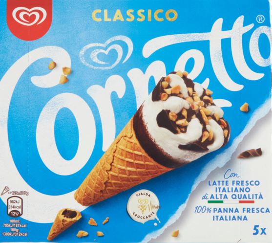 CORNETTO PANNA ALGIDA 5PZ