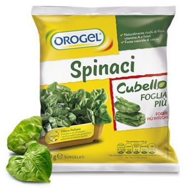 SPINACI CUB. FOGLIA OROGEL 900 GR.