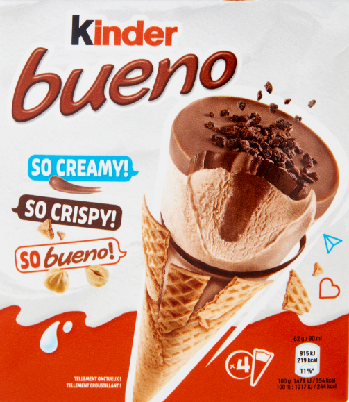 4 KINDER CONO BUENO